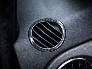 FIAT 500 Center Console Air Vent Cover - Carbon Fiber - European Model